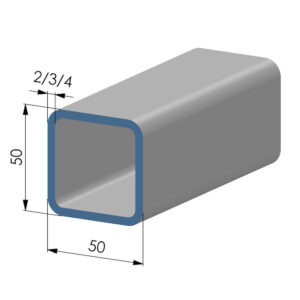 Koker vierkant 50x50 (mm)